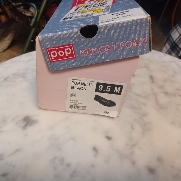 POP Nelly Women's SZ 9.5 Slip-On Flats Black New In Box - Picture 3 of 6